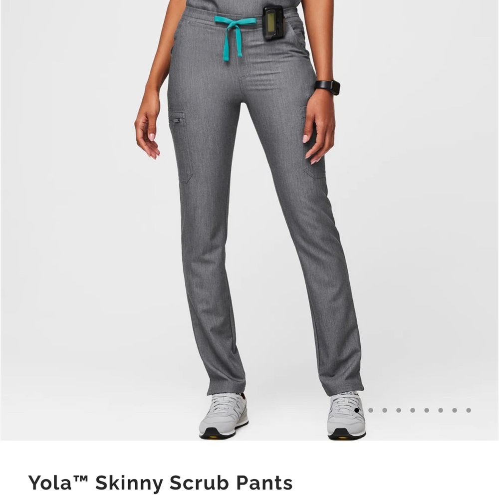 Figs Yola Skinny Scrub Pants XXS petite Graphite
